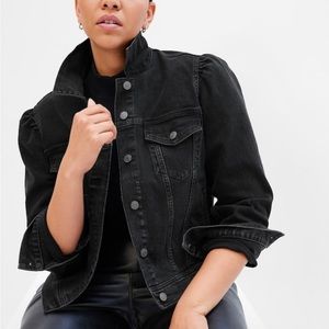 Gap Puff Sleeve Denim Jacket